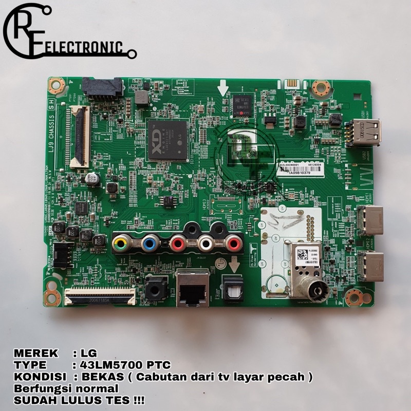 MB MOBO MAINBOARD MESIN TV LED LG 43LM5700 43LM5700 PTC