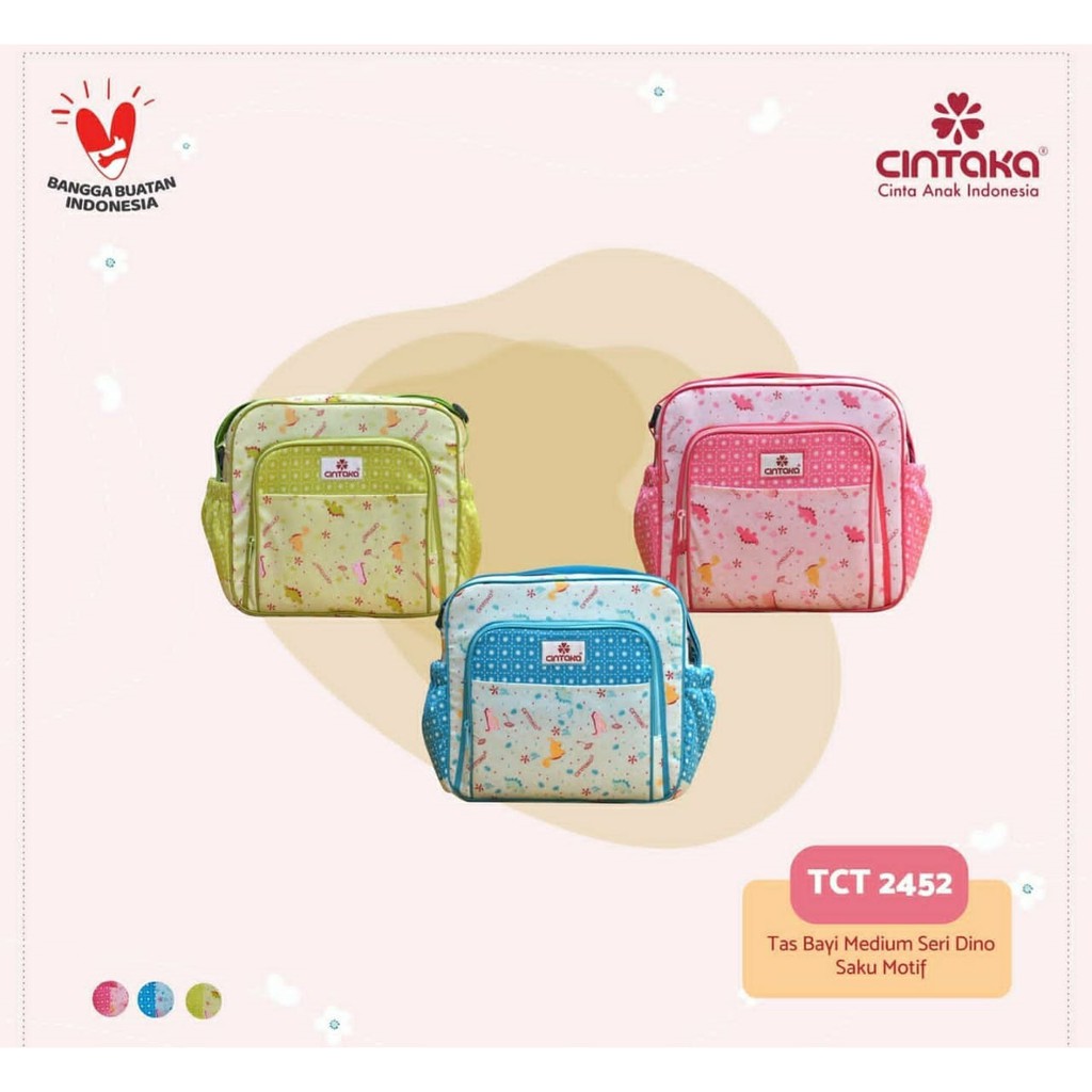 Cintaka Tas Bayi Medium Saku Depan Motif Dino Series - TCT 2452