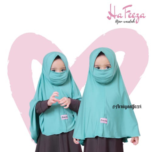 Zhavira Babykids Hijab Hafeeza Hijau Wardah / Jowar