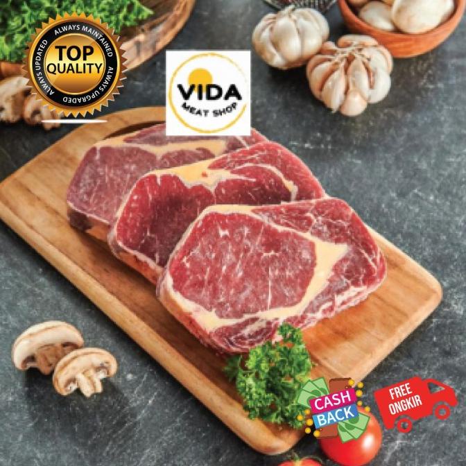 

AUS RIBEYE STEAK GRADE A PREMIUM DAGING SAPI 600 GRAM (3PCS) - (014) FSDGDF252