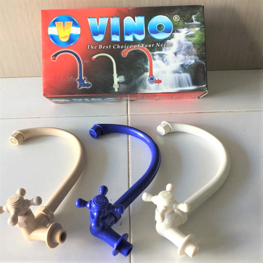 KERAN KRAN AIR ANGSA VINO WASTAFEL BAK CUCI PIRING SINK DAPUR TEMPEL DINDING