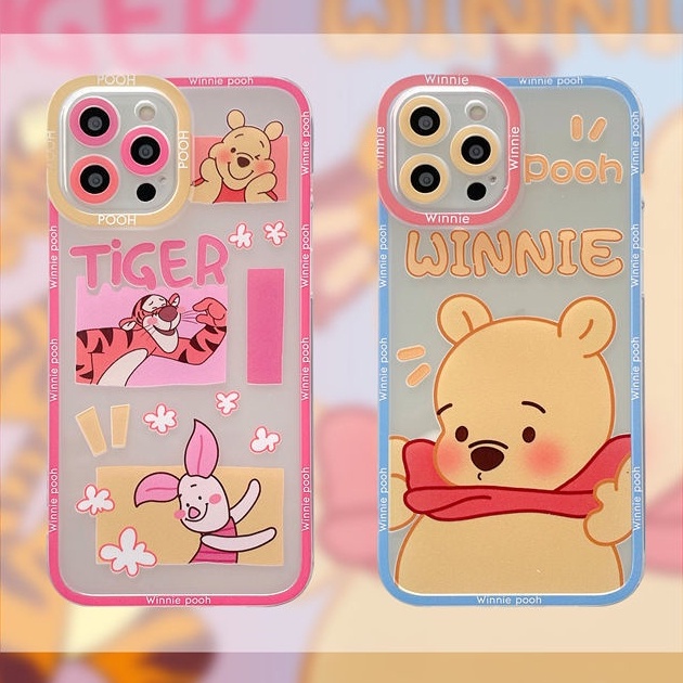 Casing IPhone 13 / 12 Pro Max / 11 / XS / XR / X / 8 / 7 / 6 / 6S Plus Motif Beruang Lucu