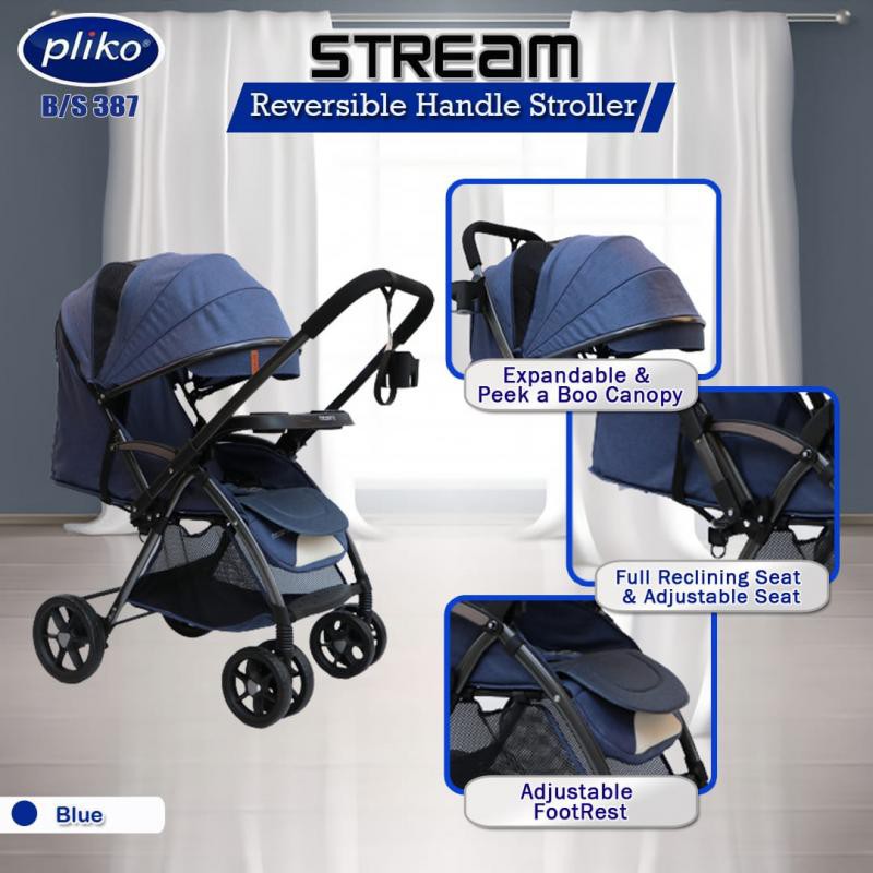 stroller pliko stream pk 387 kereta bayi pliko stream bisa hadap ibu