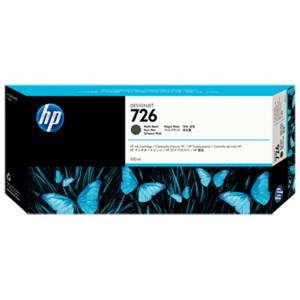 Tinta HP 726 300-ml Matte Black DesignJet Ink Cartridge (CH575A)
