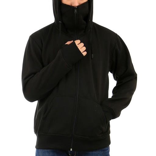 (BISA COD) Jaket Polos Ninja Sweater Hoodie Polos PRIA WANITA jumpper Hoodie polos Kualitas Distro