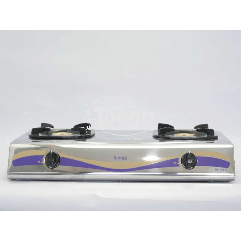 KOMPOR GAS RI-522E RINNAI / KOMPOR GAS 2 TUNGKU RINNAI
