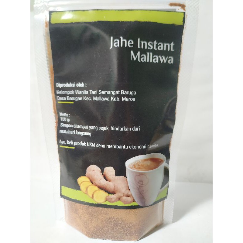 jahe instan gula aren khas desa mallawa maros sulawesi selatan