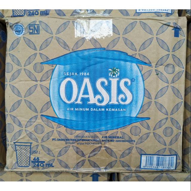 

Oasis Gelas 240ml 1Dus 48Gelas