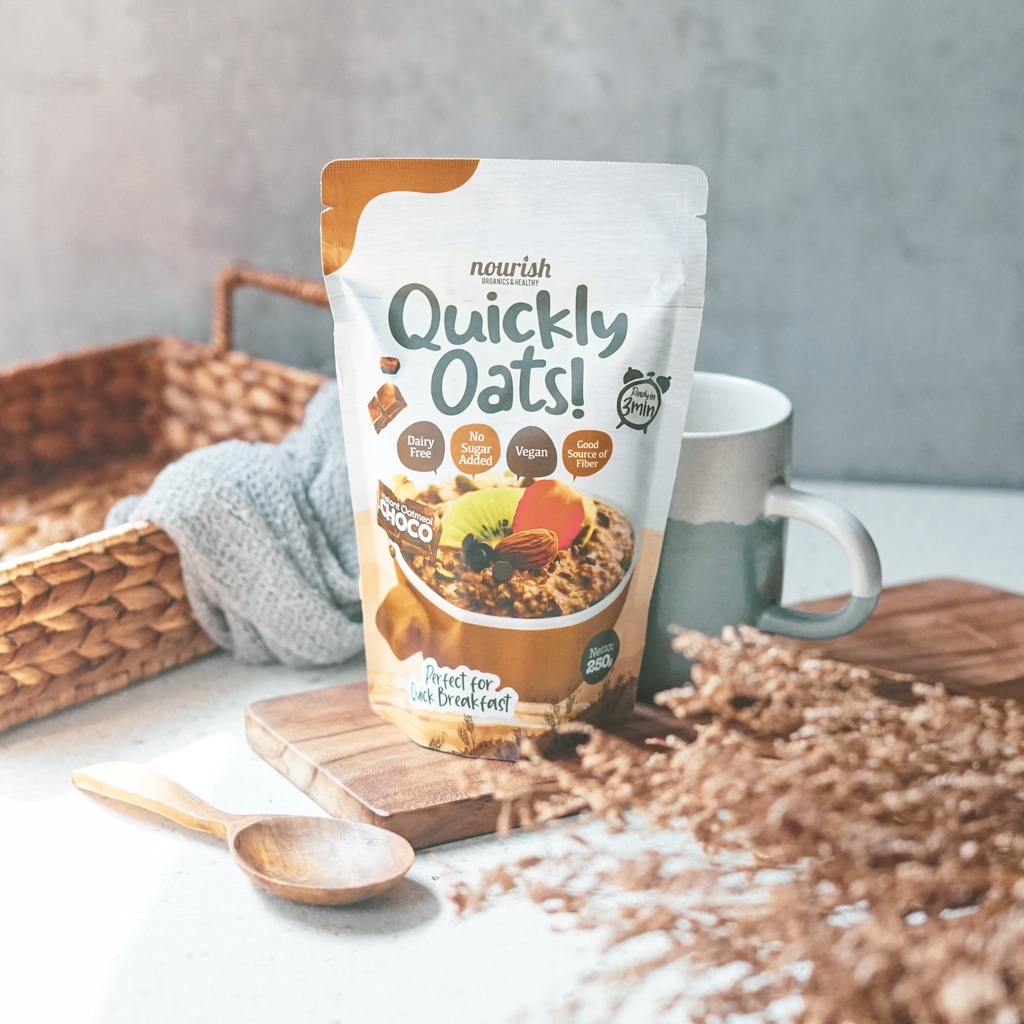 Quickly Oats! Instant Oatmeal Choco Buy 1 Get 1 Free (250gr x 2pc)