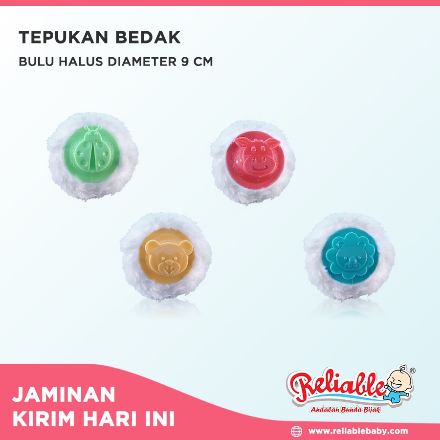 Reliable Tepukan Bedak Bayi Bulu Halus 9 cm Powder Sponge &amp; Puff Spon Bedak Bayi