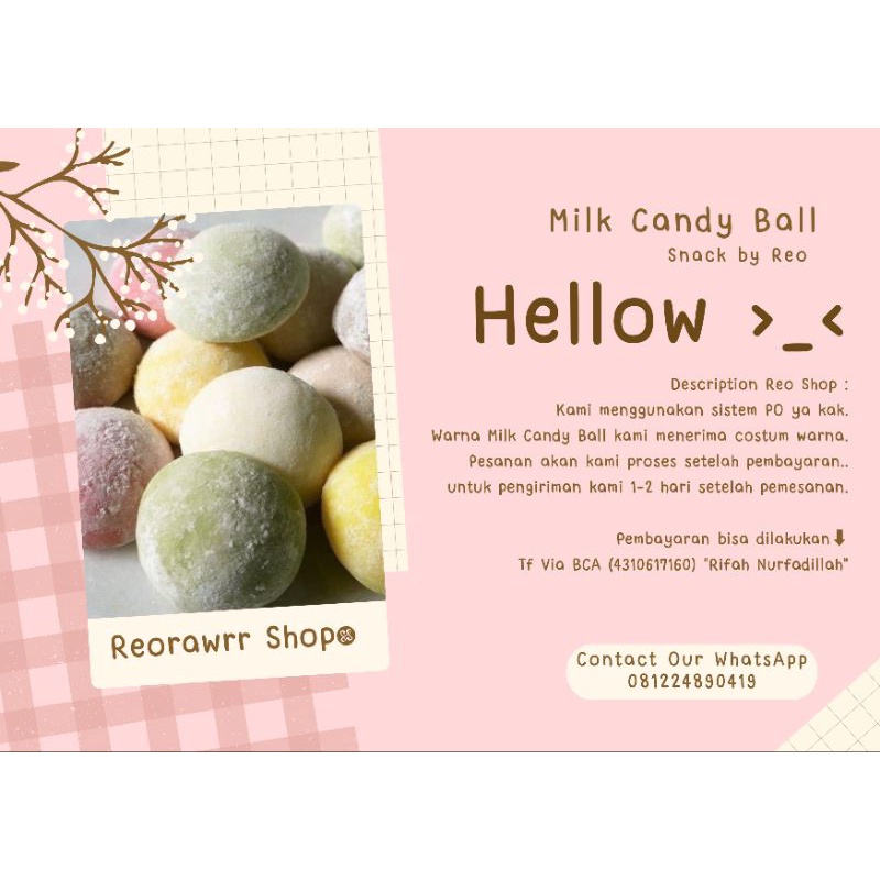 

Cemilan - Bola Bola Susu - Snack - Jajanan - Murah