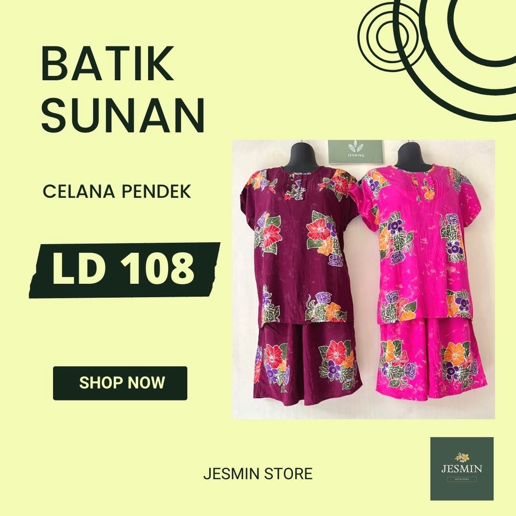 Batik Sunan Hotpants Setelan Celana Pendek Model BBOP