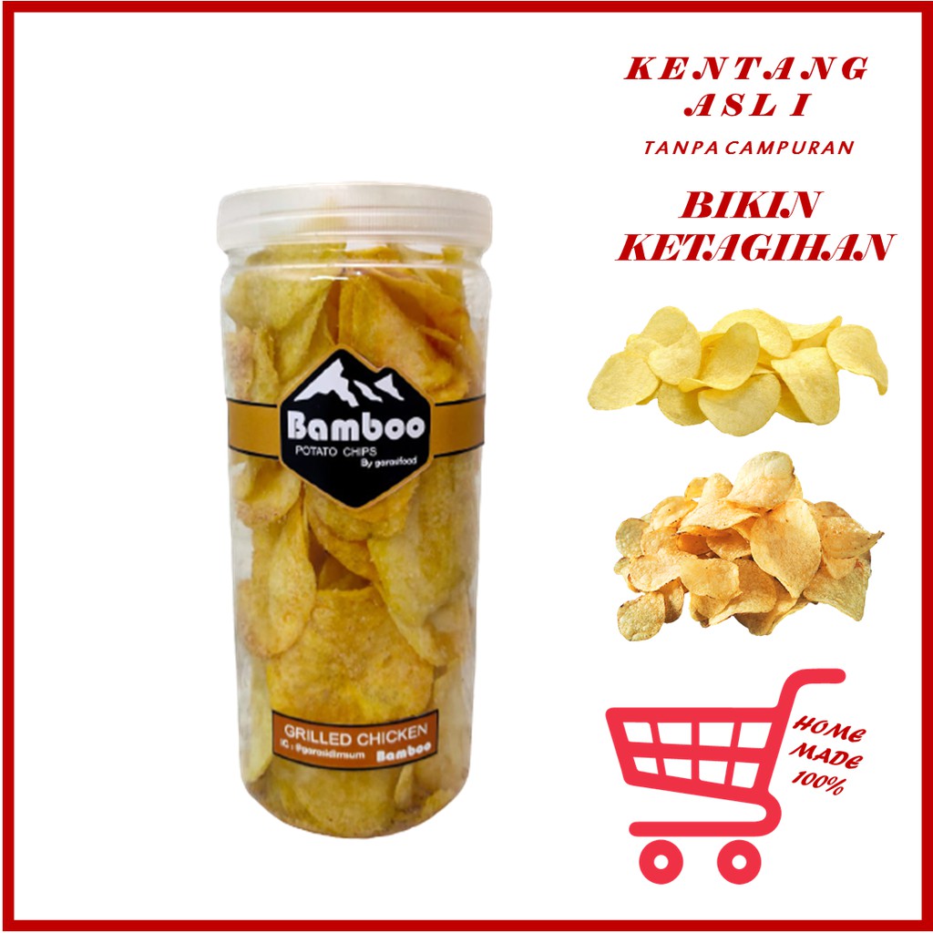 

Keripik Kentang Aneka Rasa ( Premium Home Made ) 1,4ML Grilled Cicken