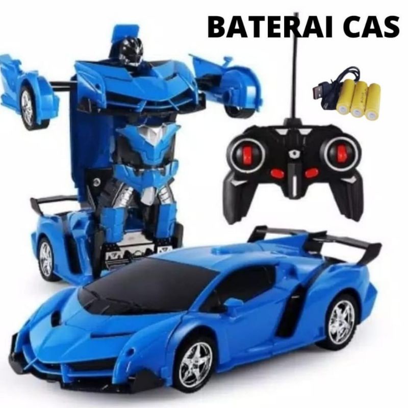 Mainan Mobil Robot Transformer Remot