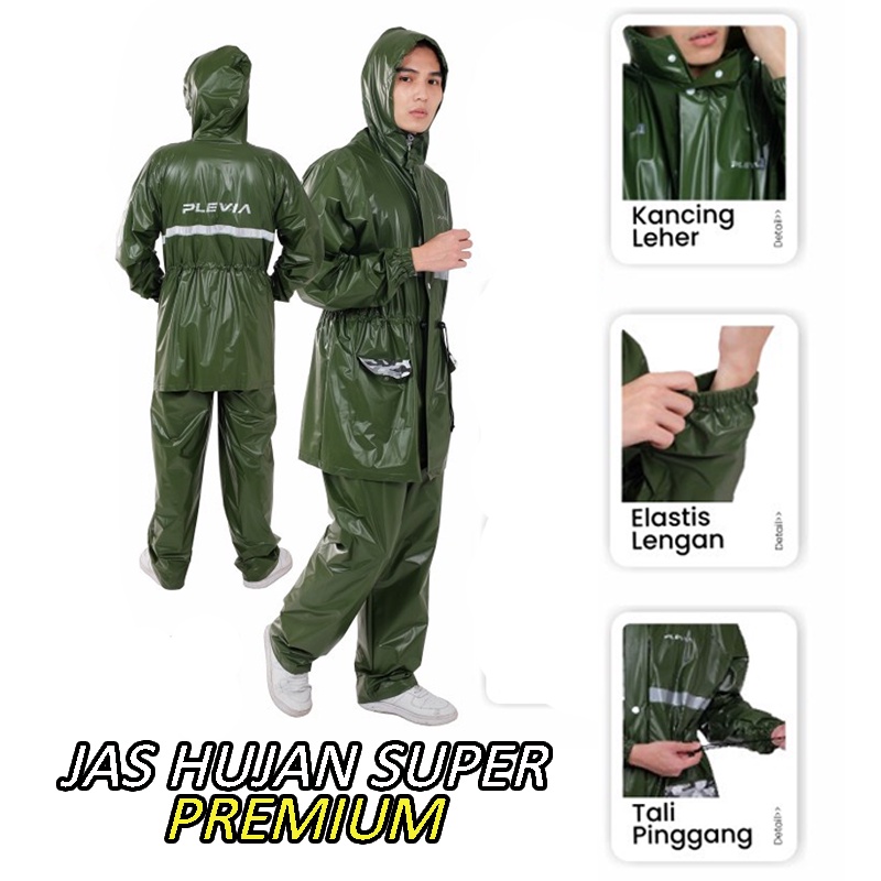 PREMIUM Jas Hujan Setelan Jaket Celana HIGH QUALITY Jas Hujan Travel Hiking Jas Hujan Model Terbaru Jas Hujan Dewasa Wanita Pria Jaket Motor Penutup Seluruh Badan jas Hujan Anti Air Jas Hujan Anti Sobek