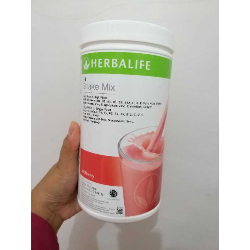 HBL Herbalife Nutritional Shake Mix F1 rasa Wild Berry segel preloved Shake Diet nego tipis