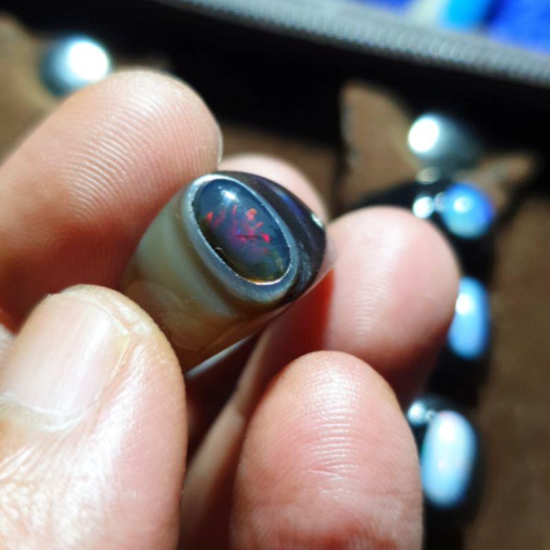Original batu cincin kalimaya kristal teh asli banten Premium Kekinian