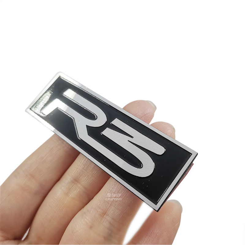 1pc Stiker Emblem Logo R3 Bahan Metal Untuk Dekorasi Mobil R3