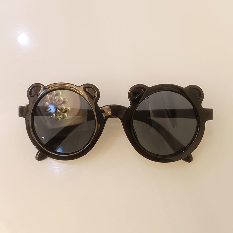 Kacamata Anak Laki-Laki Perempuan Fashion Lucu Dan Keren-KCMTA BERUANG-HITAM