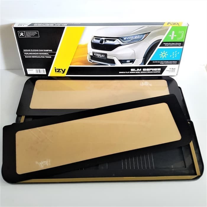 IZY Cover Plat nomor Tempat Plat Nomor Mobil Akrilik 1set Tanpa Led