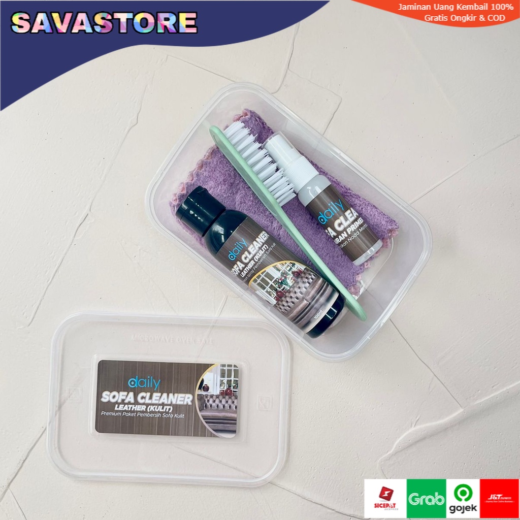 Pembersih Sofa Kulit Daily Sofa Cleaner Leather - SPRAY PEMBERSIH AMPUH SOFA KULIT - SOFA LEATHER CLEANER PACK PREMIUM WATERLESS