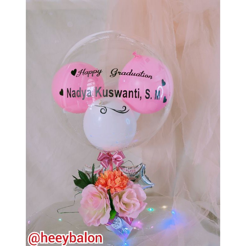 Balon Ultah / Balon Wisuda / Buket Wisuda / Buket Graduation / Balon Box / Buket Balon / Kado Ultah