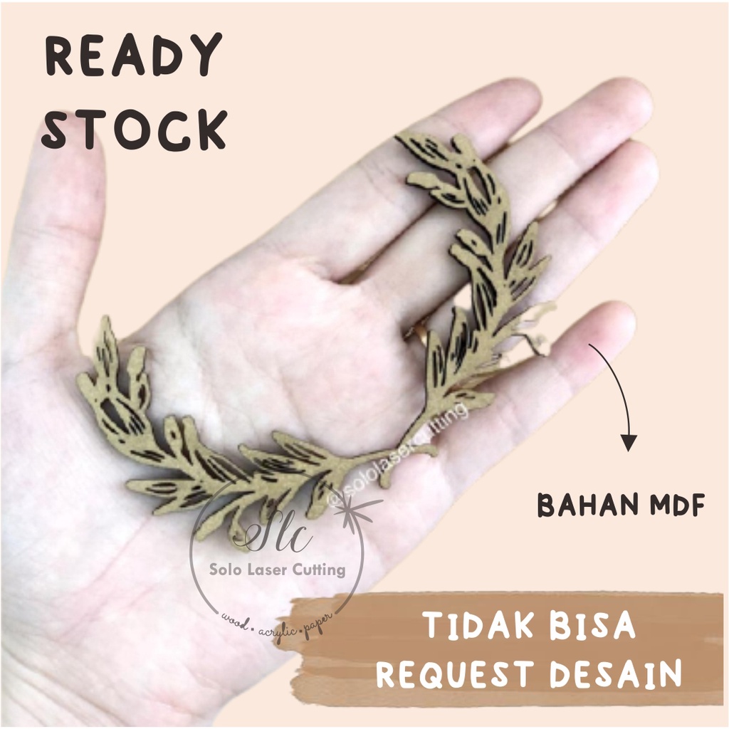 Jual Mdf Chipboard Daun Kayu Rustic Hiasan Mahar Dan Scrabbook Ukiran Kayu Timbul Bentuk Daun