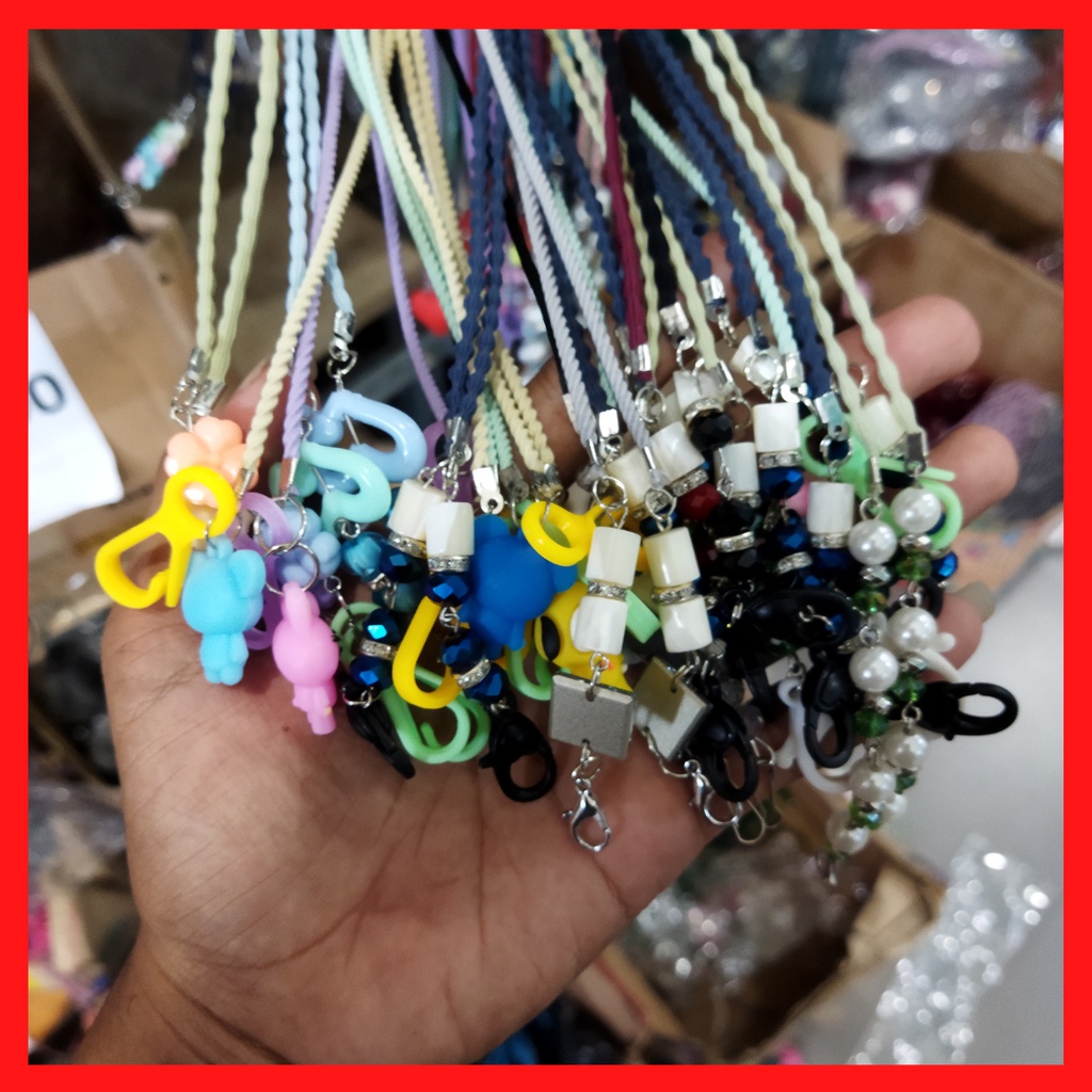 ( PART 13 ) KALUNG MASKER ANAK DEWASA || Strap Masker String Premium Random Harga 2k Strap Masker 2in1 Konektor Headloop Tali Masker KALUNG MASKER HIJAB PITA KEKINIAN / KONEKTOR STRAP MASK JILBAB VARIASI CANTIK