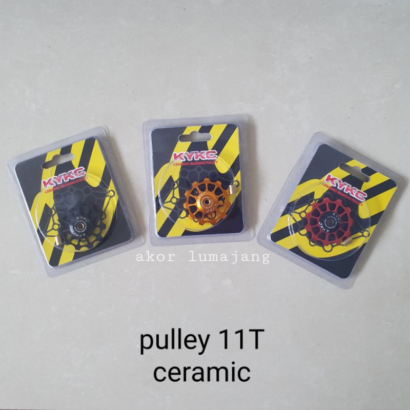 pulley 11T ceramic loncer KYKC not strummer bisa mtb lipat seli roadbike