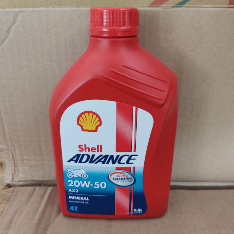 Oli Motor Shell Advance AX3 20W-50 800 ml (Supra Grand Jupiter Vega)