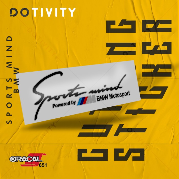 

Cutting Sticker SPORTS MIND BMW 5 & 6 Color