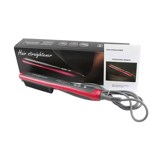 Sisir Pelurus Rambut | Catokan Asl 908 Fast Hair Straightener Comb Brush Eletric Hair Premium