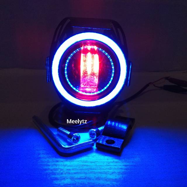 Lampu tembak LED Cree U7 Transformer lensa 4D AE DE biru merah sinar Lebar