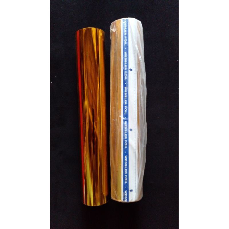 prada foil warna gold/emas harga eceran/metern 32cm×1meter