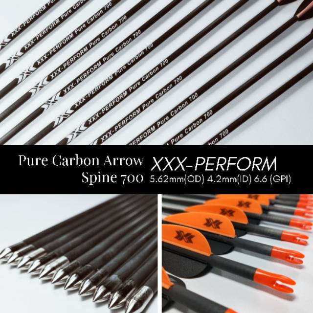 Arrow Pure Carbon Spine 700 - XXX-PERFORM Pure Carbon 700 - Arrow Karbon - Olahraga