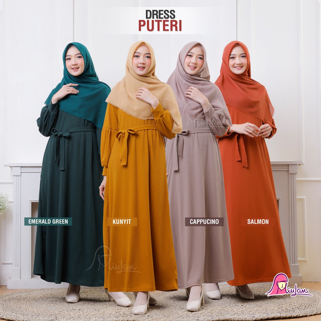[PROMO] Pusat Baju Gamis Muslimah Miulan Puteri Dress Miulan Baju Gamis Muslimah Terbaru Simple dan 