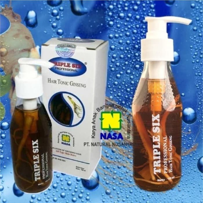 Triple Six Hair Tonik Ginseng Penyubur Rambut Mencegah Uban