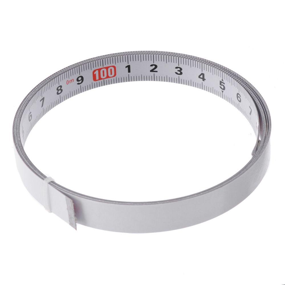 POPULAR Populer Penggaris Metrik 0.9/1meter Lebar 13mm T-Track Woodworking Tools Miter Saw Tape Measures