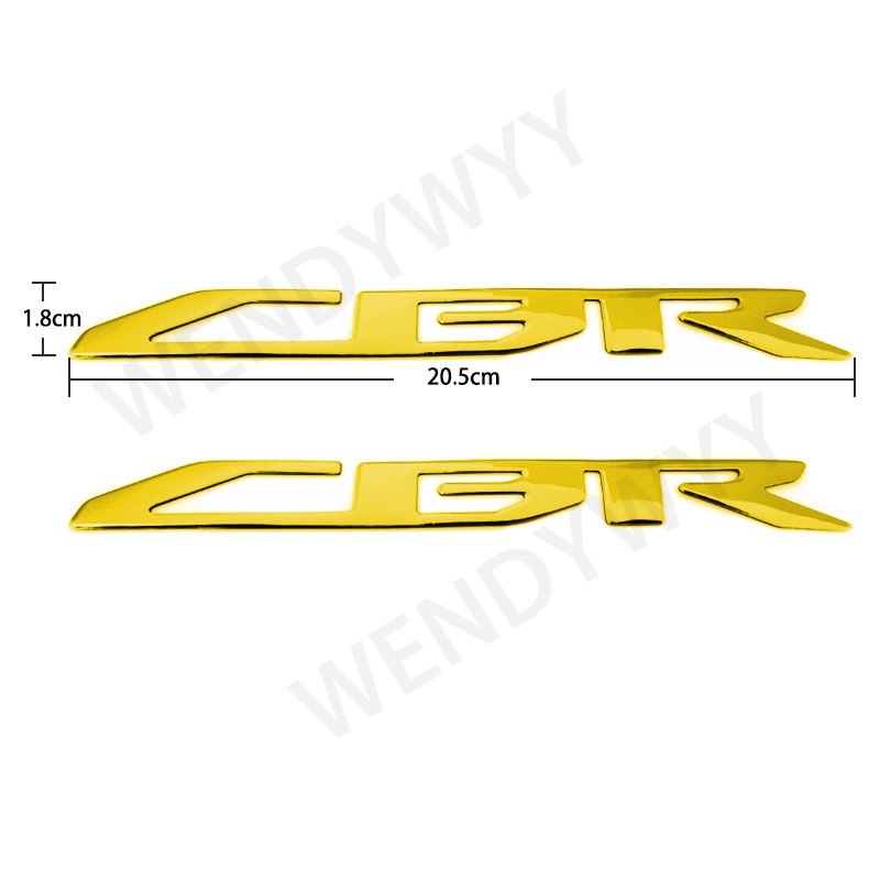 2pcs Cbr 3D Racing Sepeda Motor Emboss Stiker Emblem Badge Karet Pelindung Custom Honda Cbr 250r 250r 500r 650r 650f 954 Decal