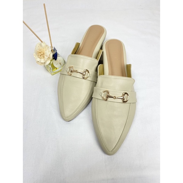 AURELL - Fidelya Mules Wanita Hak 3cm Bigsize 41-46 Garansi 60 Hari