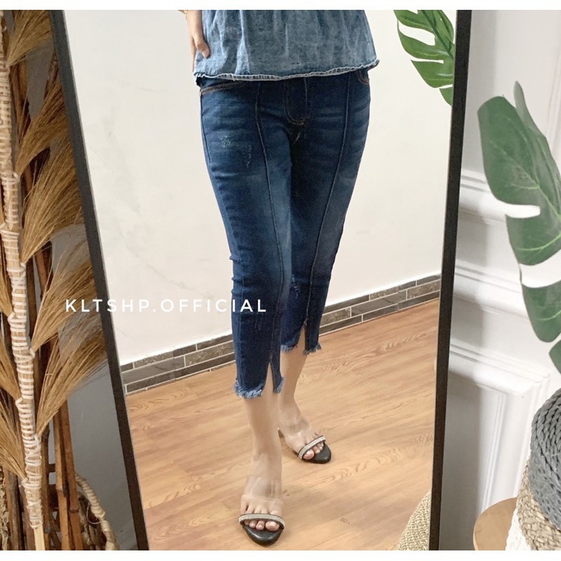 JIBEL JEANS ORI / JEANS RIPPED / JEANS WANITA / JEANS 7/8