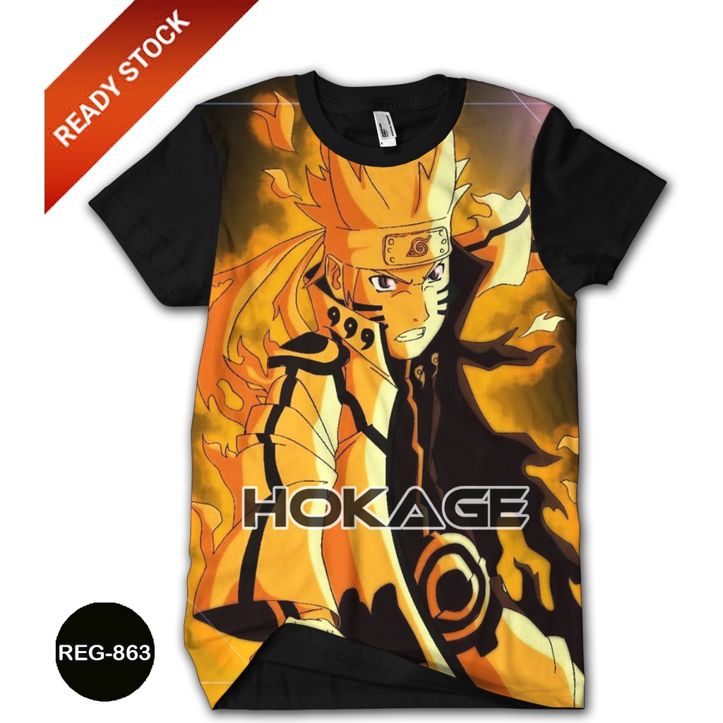 Baju Naruto HOKAGE Baju Naruto Uzumaki Kartun Animasi Anak REG-863
