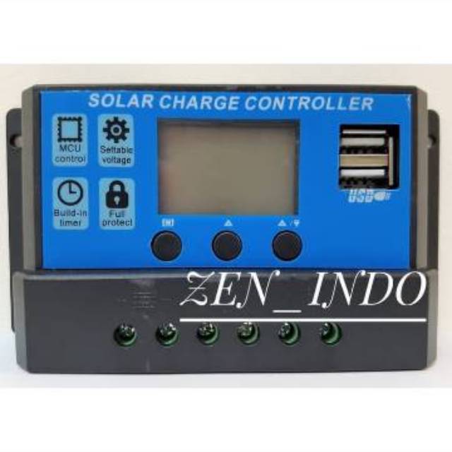 Paket Hemat Solar Cell Solar Panel 30WP, Controller 10A &amp; Kabel 2 MTR