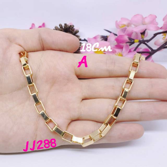 Gelang tangan rantai simpelxuping pjg18cm