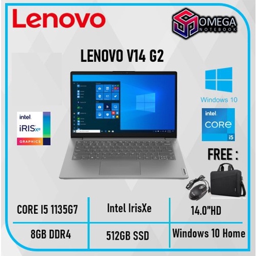 LAPTOP LENOVO V14 G2 INTEL I5 1135G7 8GB 512SSD IRISXE W10 14.0&quot; FHD