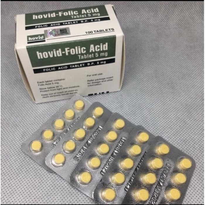 HOVID Folic acid 5 MG Original dari Malaysia