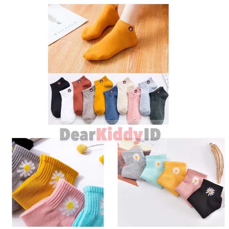 DK 15 Kaos Kaki Ankle Pendek Import Lembut Unisex DEWASA MURAH