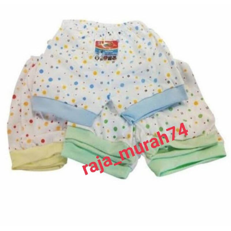 6 pcs celana pendek motif  merek shaqueen