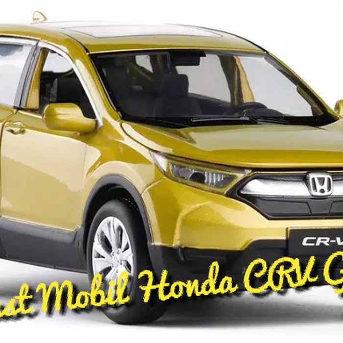 Promo DIECAST MOBIL HONDA CRV GOLD UKURAN 16 CM 1:32 BODY BESI ALLOY - Hitam Berkualitas