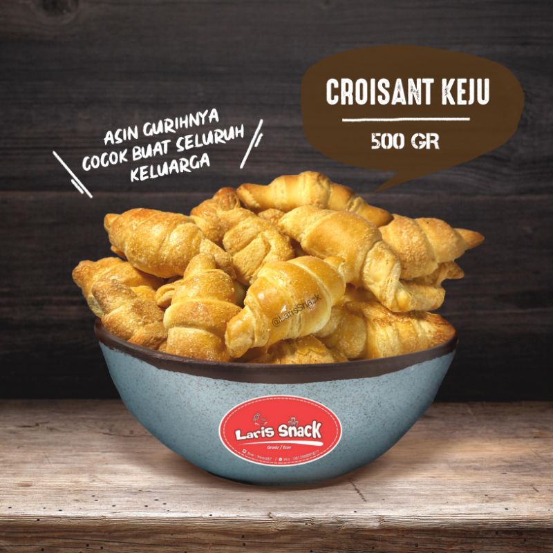 

Croisant Keju Special Gurih Renyah Snack Kiloan 500gr